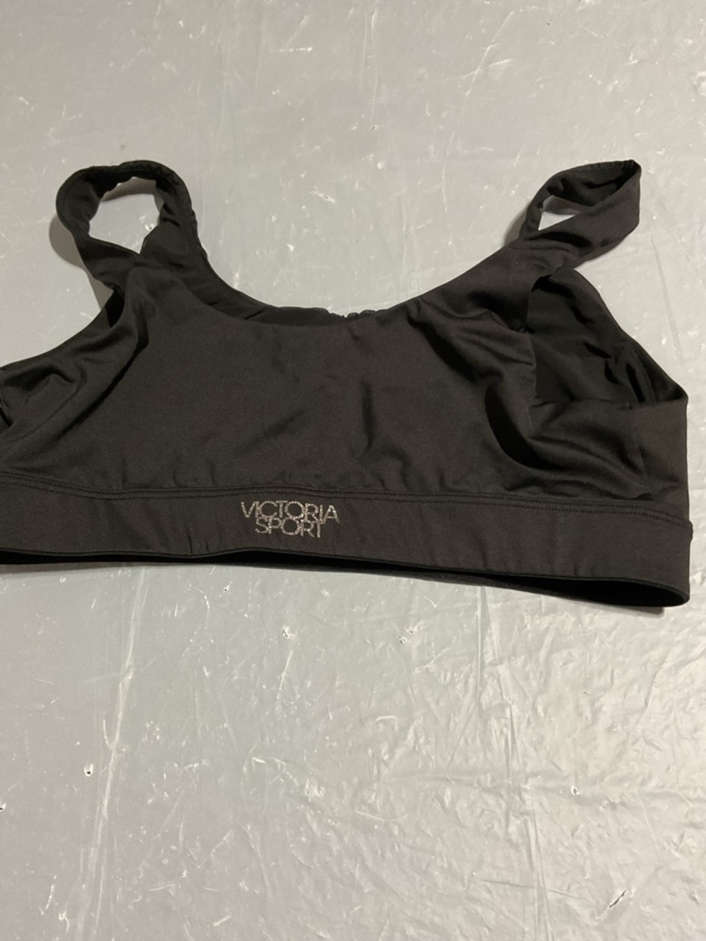 Train Angel Glitter Logo Sports Bra - Black 10144 - Picture 2 of 5